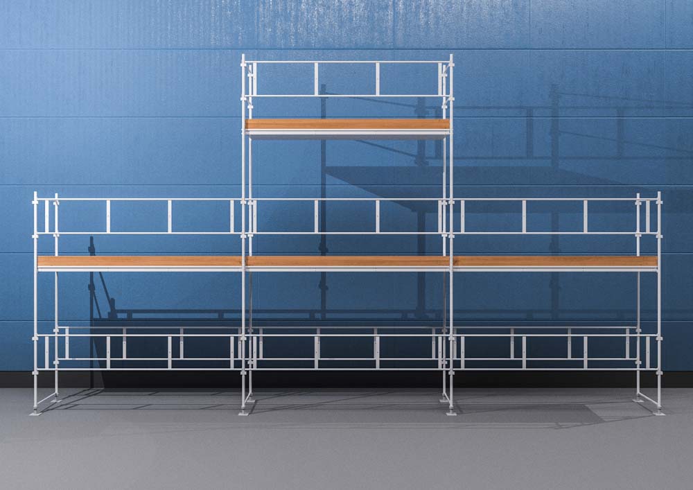 Byggnadsställning Ram 9x4 m + Gaveltopp - Stål Byggnadsställning Ram 9x4 m + Gaveltopp - Stål