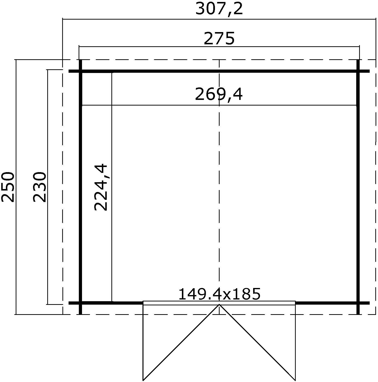 Förråd Noa A - 7,3 m² Förråd Noa A - 7,3 m²