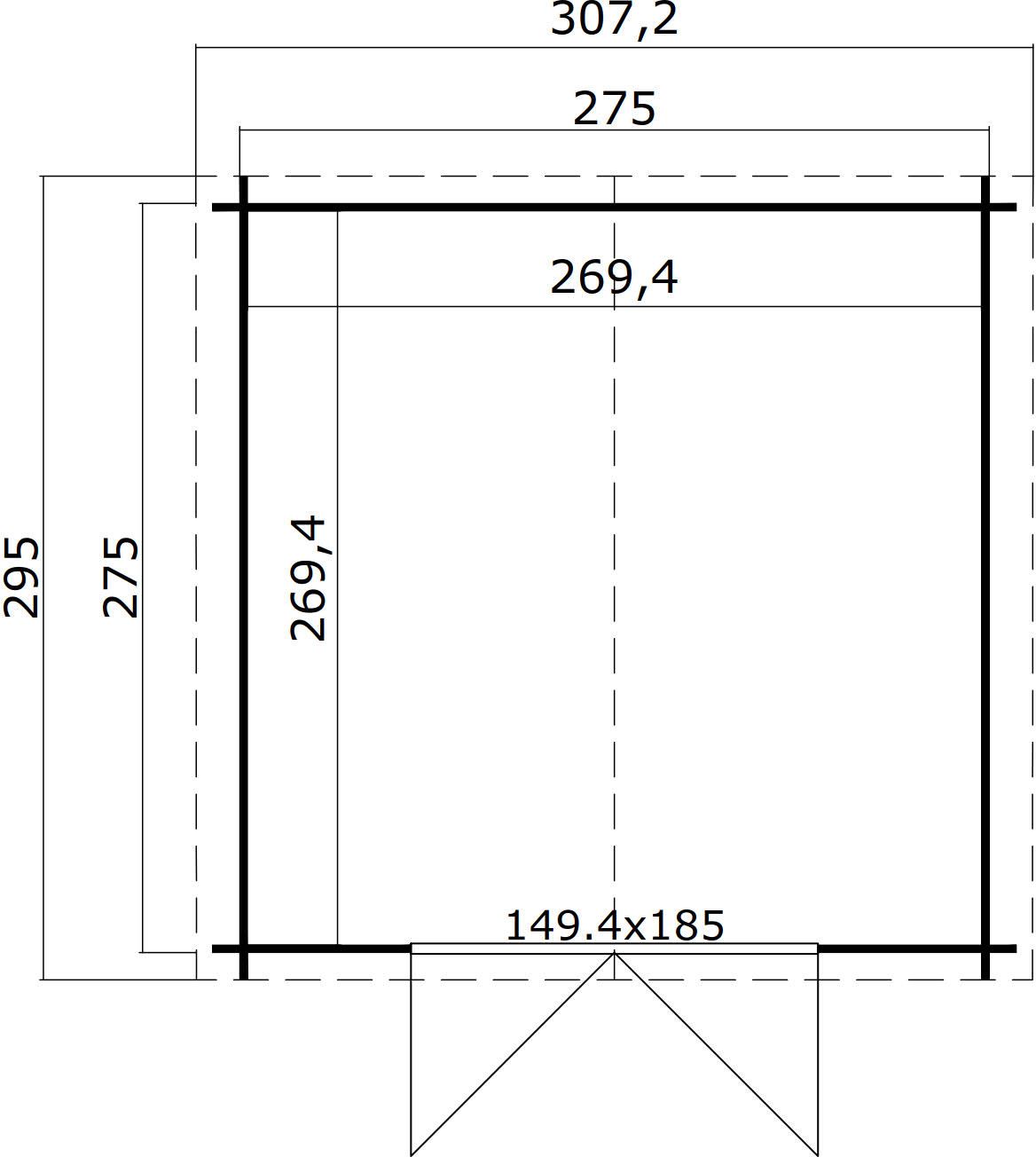 Förråd Noa B - 8,7 m² Förråd Noa B - 8,7 m²