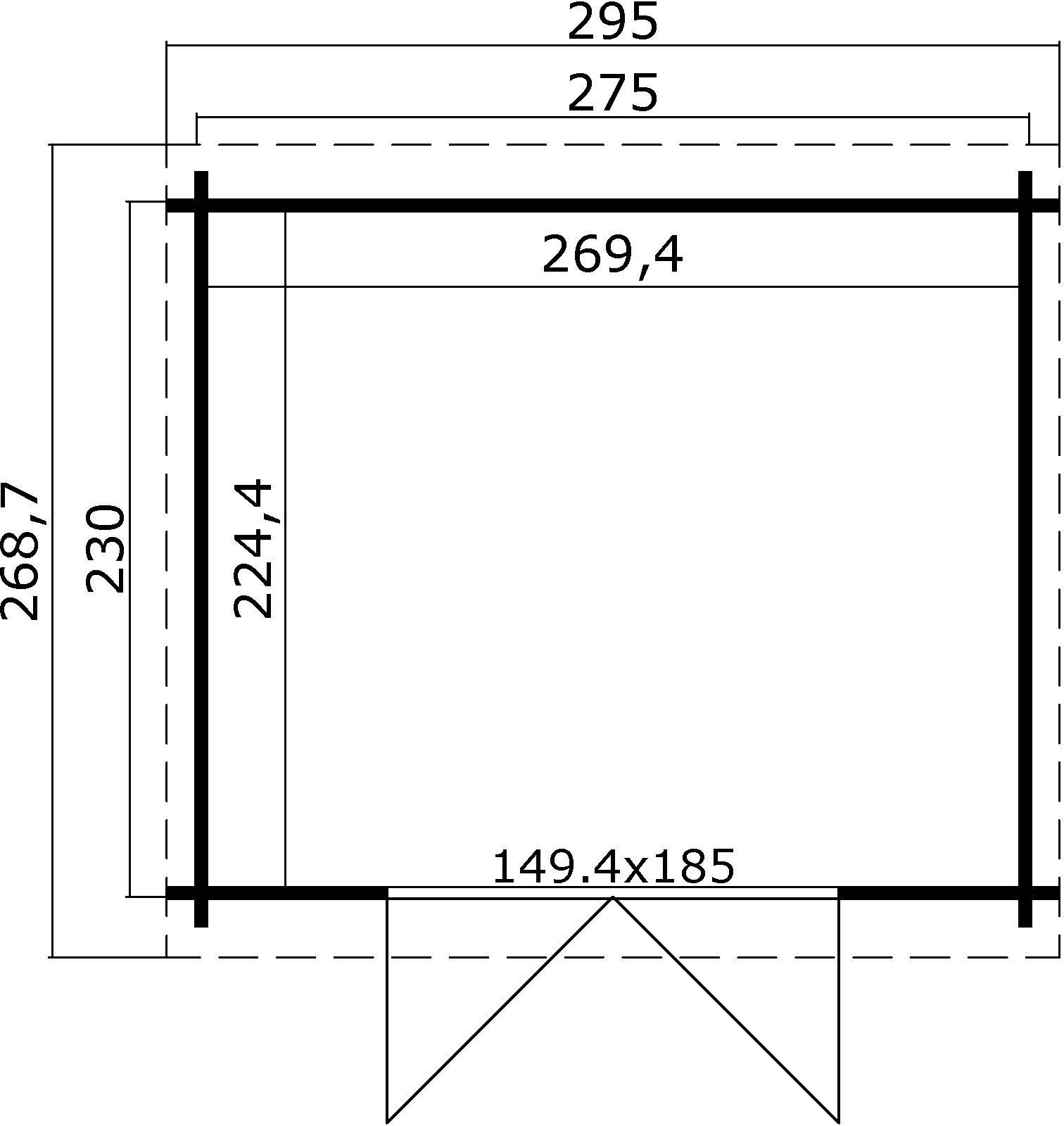 Förråd Simone A - 7,3 m² Förråd Simone A - 7,3 m²