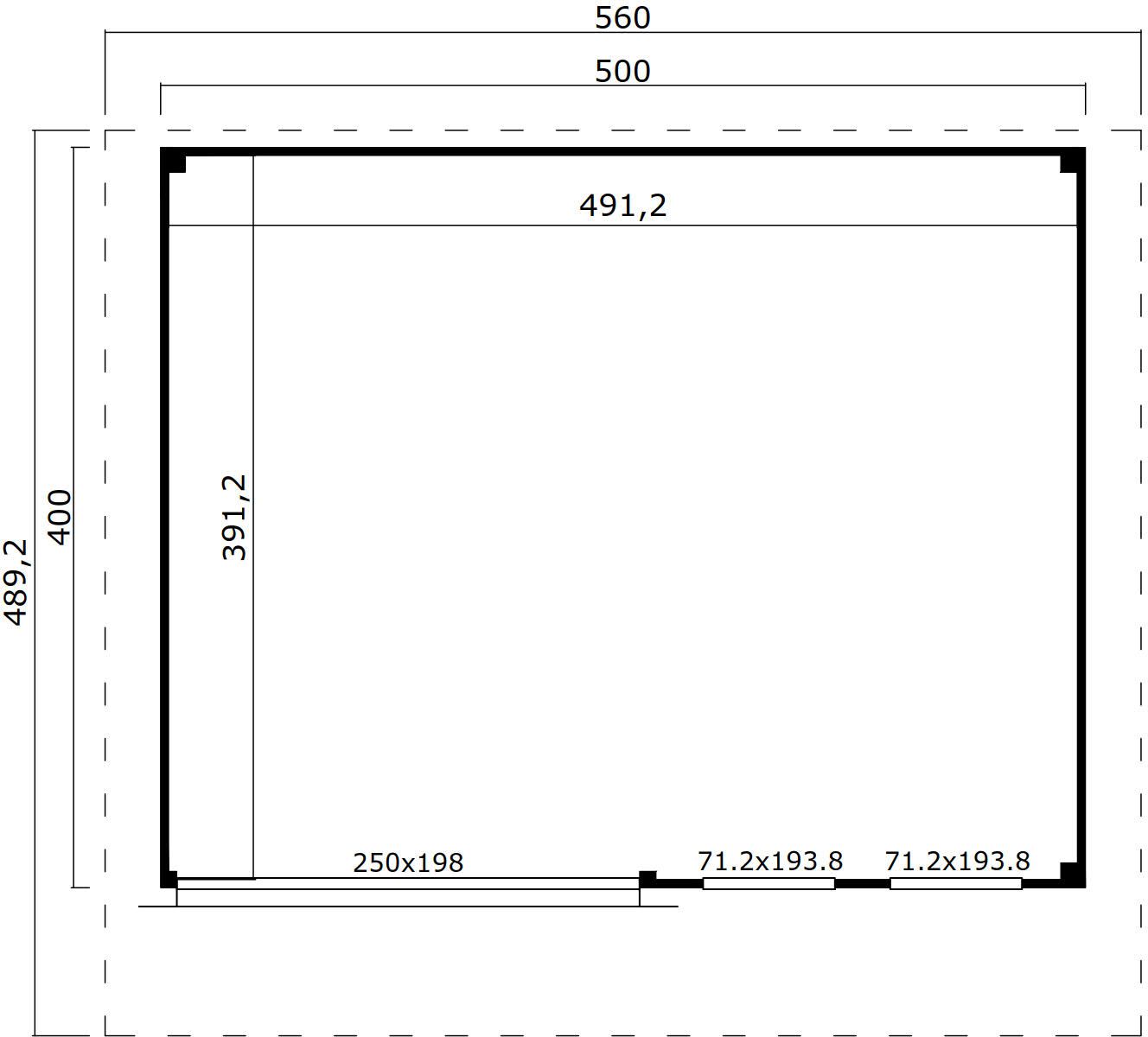 Attefallshus Katja H - 20 m² Attefallshus Katja H - 20 m²