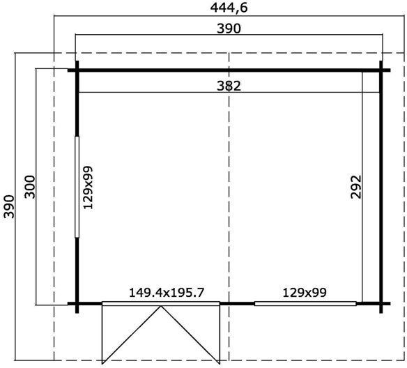 Friggebod Frideborg A - 11,5 m² Friggebod Frideborg A - 11,5 m²