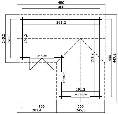 Attefallshus Stefanie - 16 m