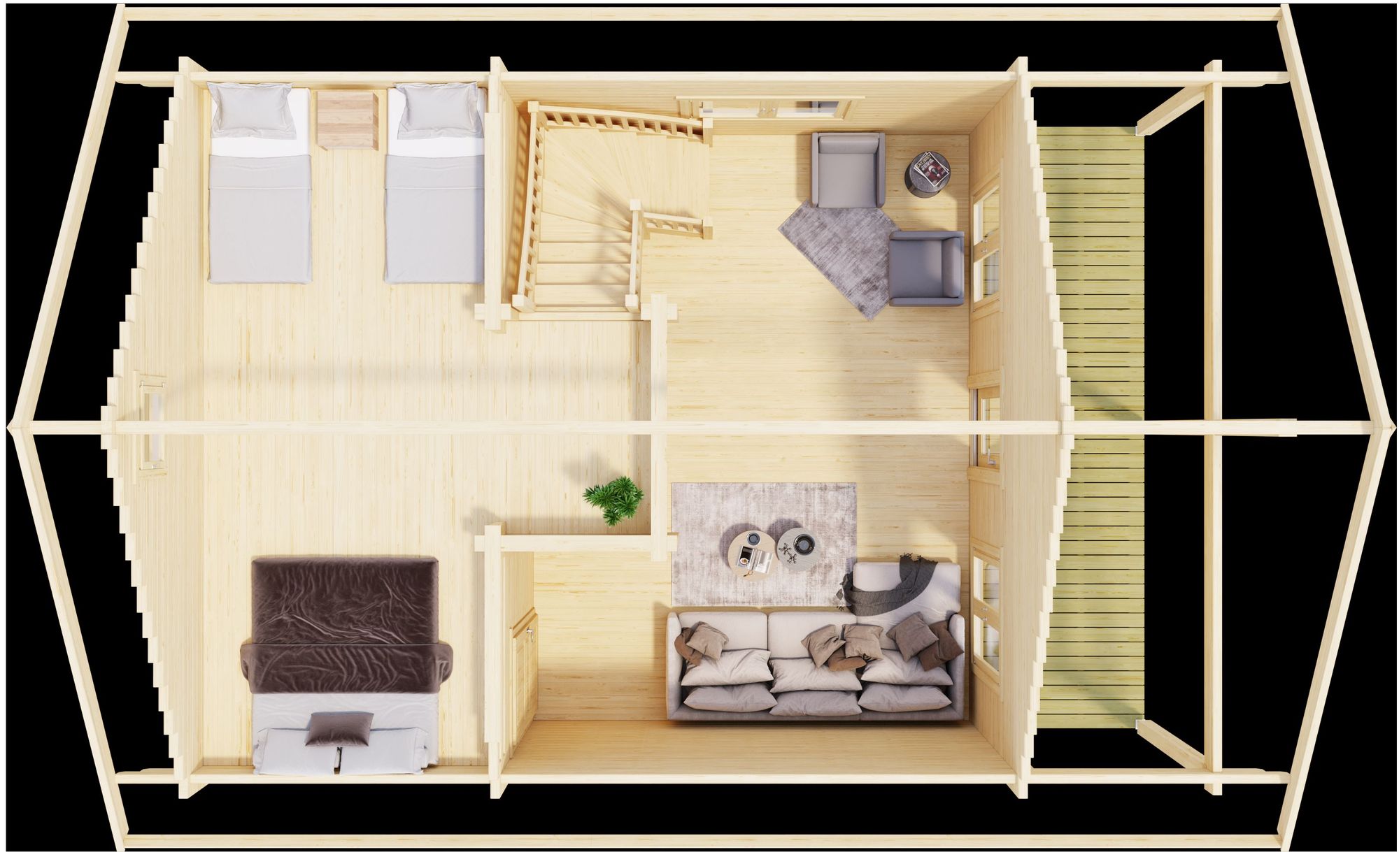 Fritidshus Ingela C - 36,9 m² Fritidshus Ingela C - 36,9 m²