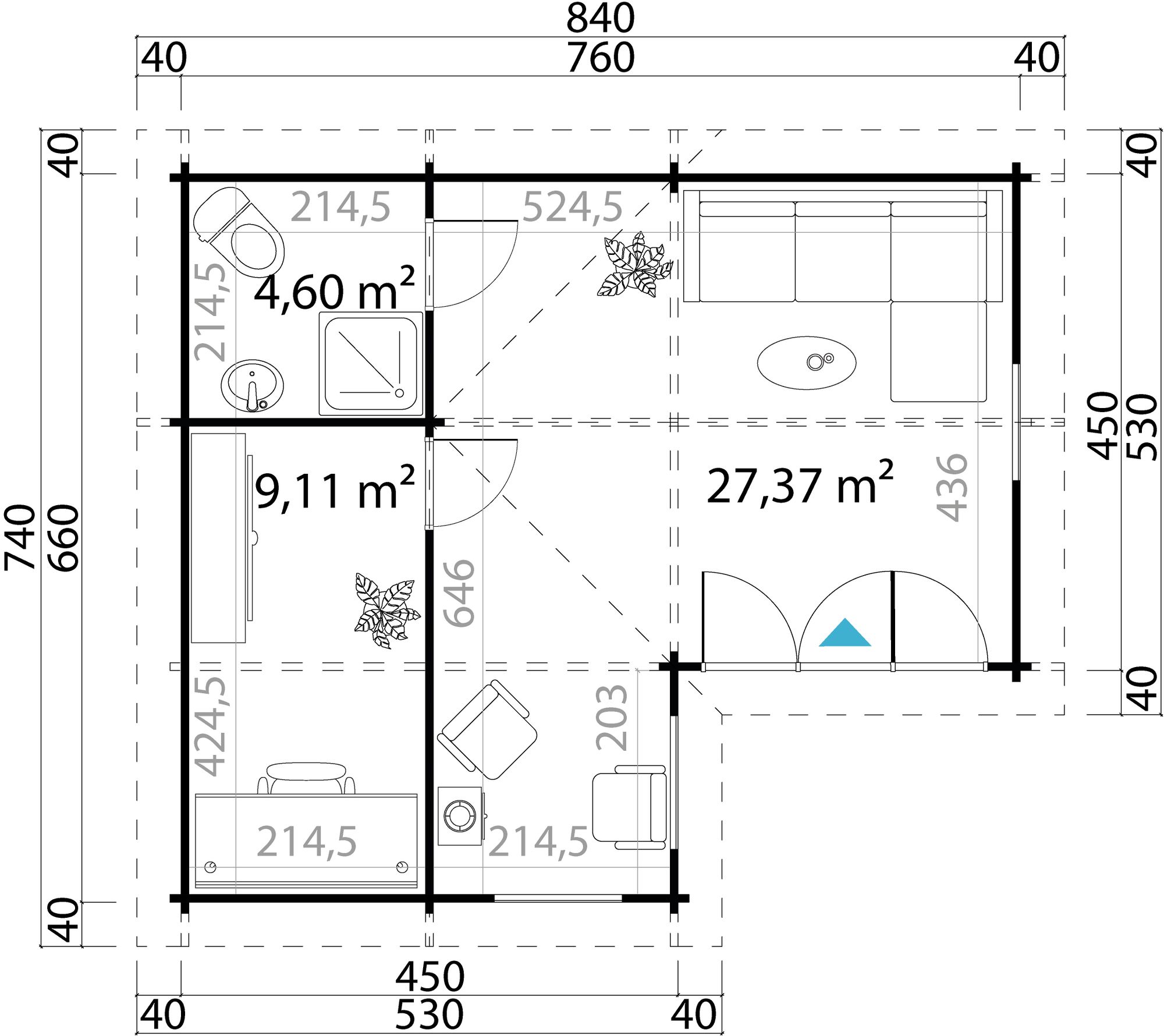 Fritidshus Esther D - 53 m