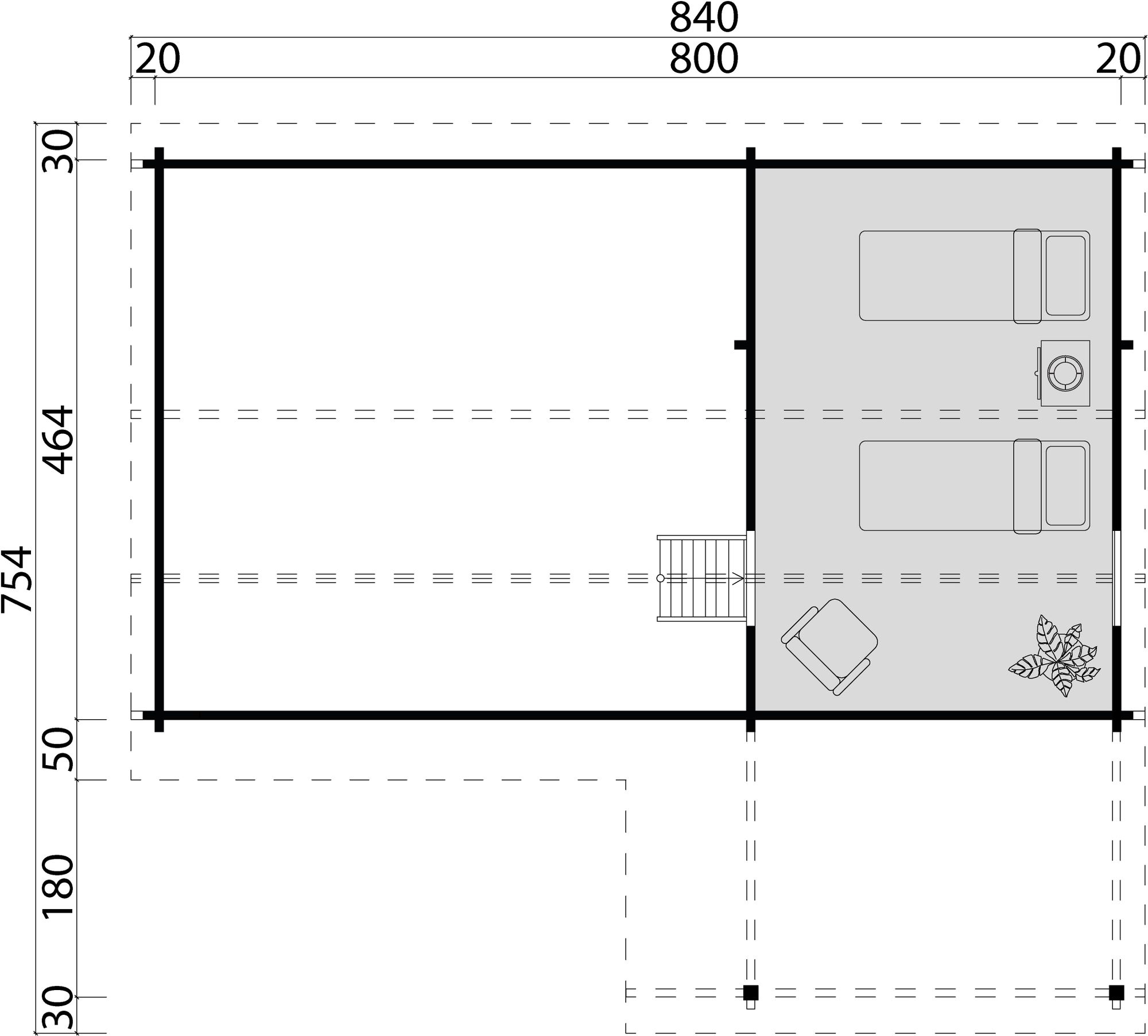 Fritidshus Barbro B - 39,6 m