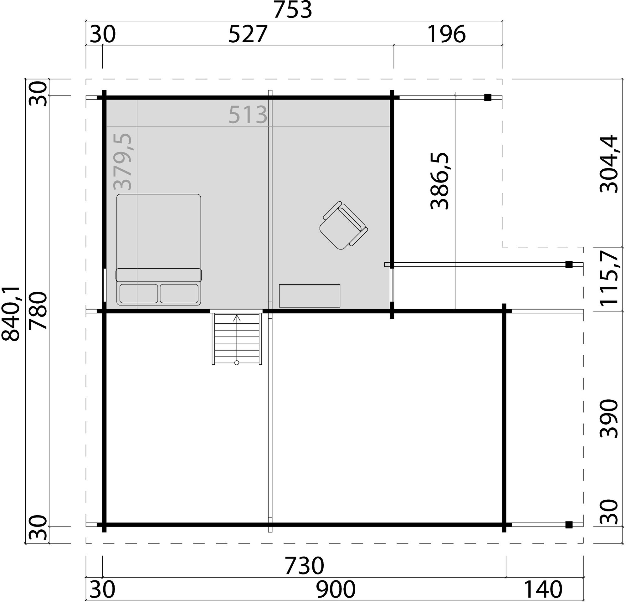 Fritidshus Gustav - 60 m² Fritidshus Gustav - 60 m²