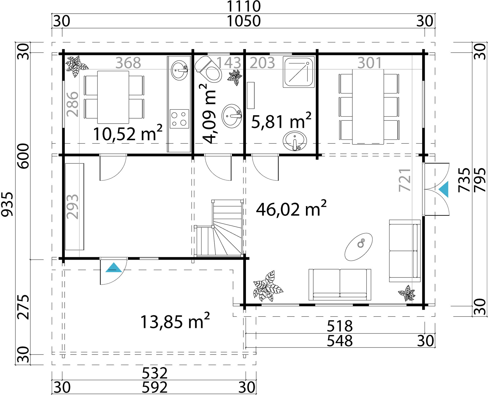 Fritidshus Eleonor B - 80,7 m² Fritidshus Eleonor B - 80,7 m²