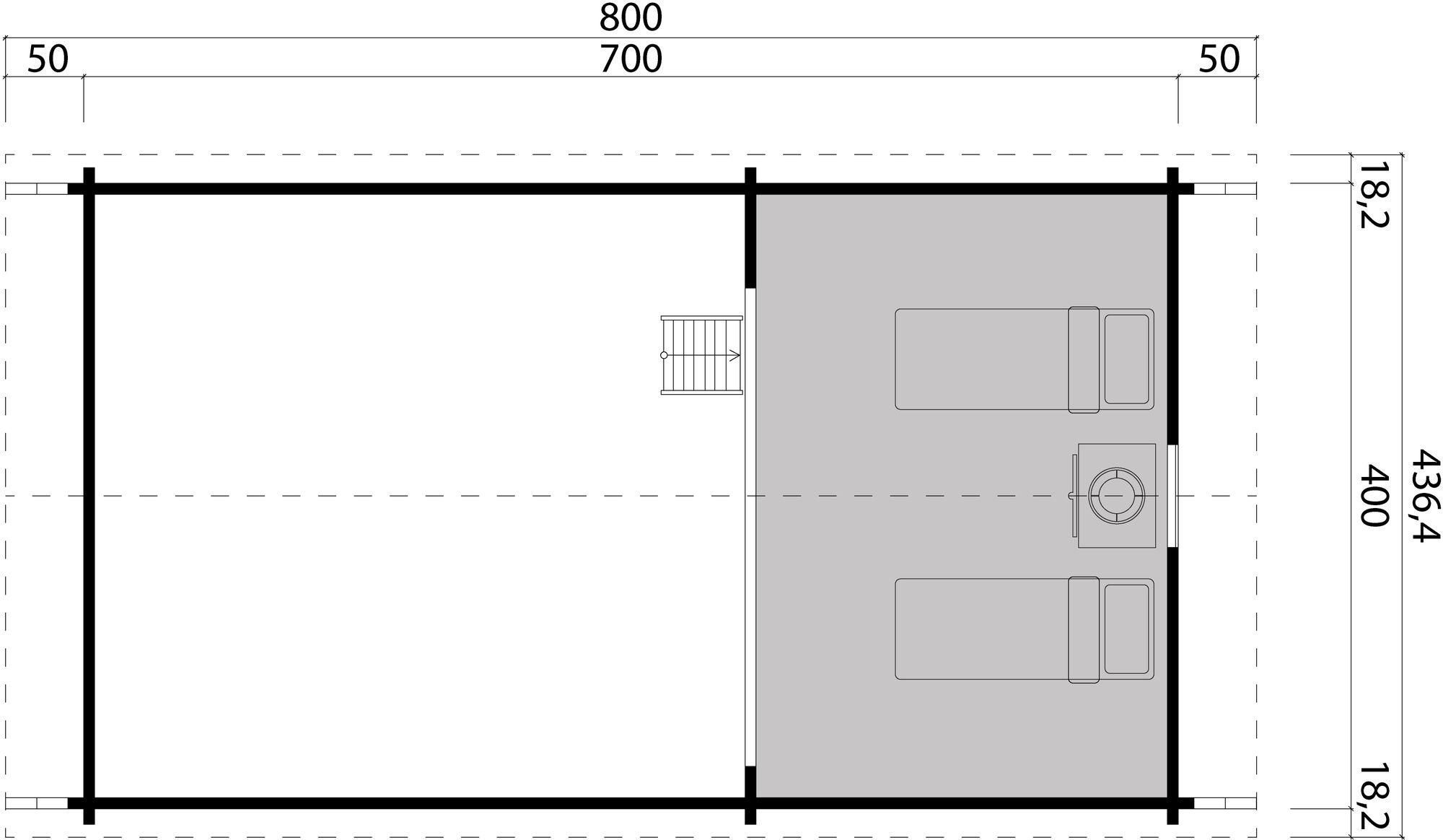 Fritidshus Marianne - 30,2 m² Fritidshus Marianne - 30,2 m²