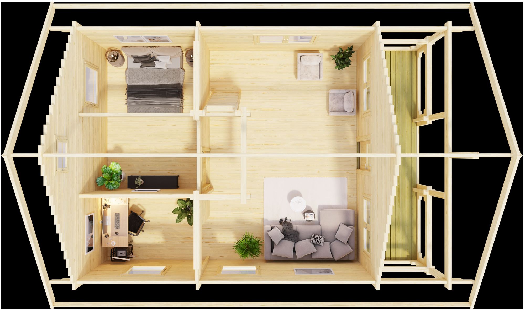 Fritidshus Ivar B - 36,9 m² Fritidshus Ivar B - 36,9 m²