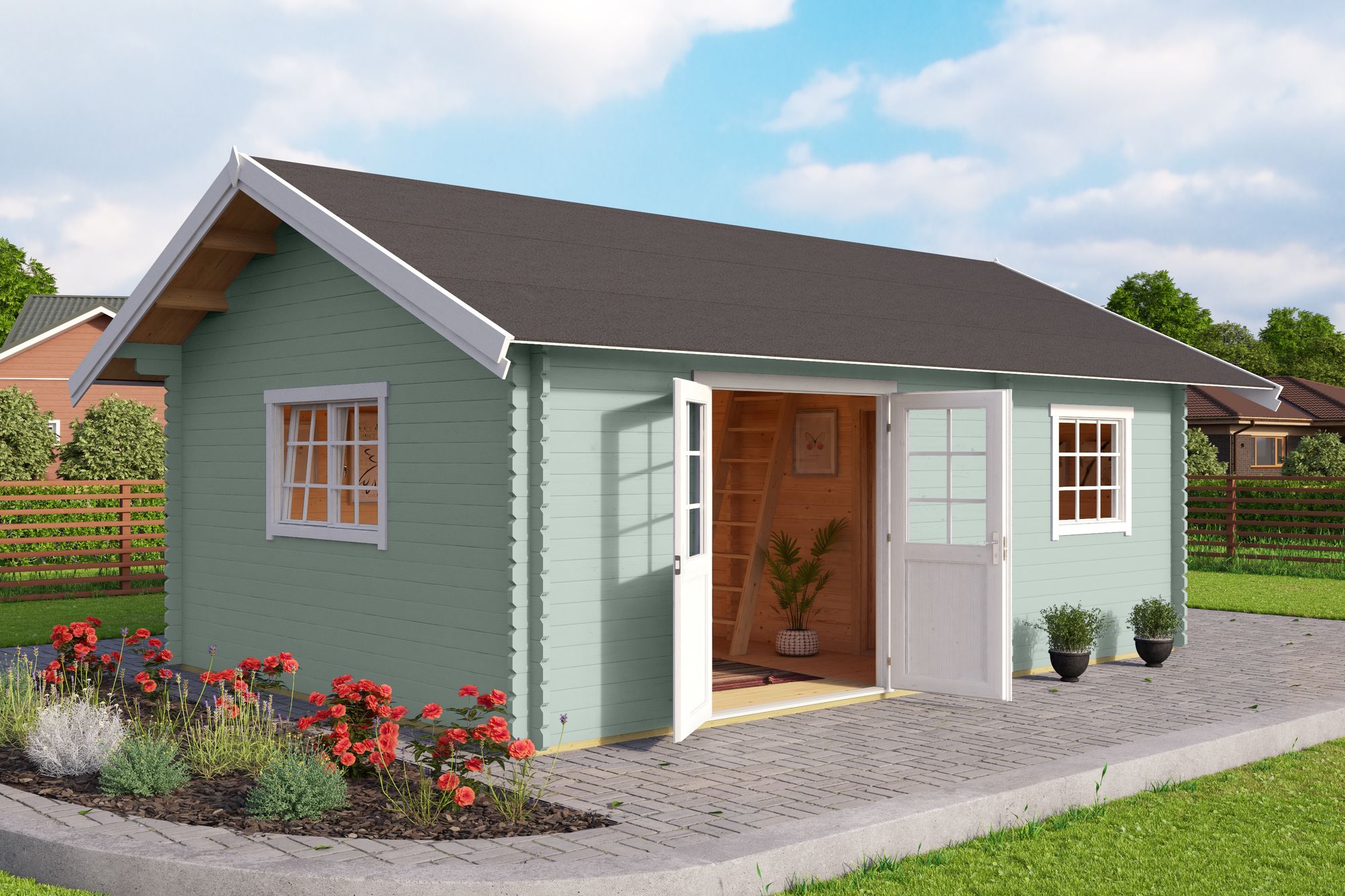 Attefallshus Lina Guld - 24,3 m² Attefallshus Lina Guld - 24,3 m²