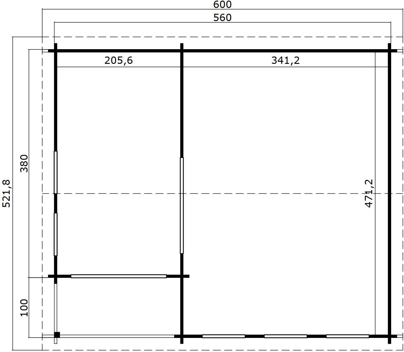 Attefallshus Melody Silver - 29 m² Attefallshus Melody Silver - 29 m²