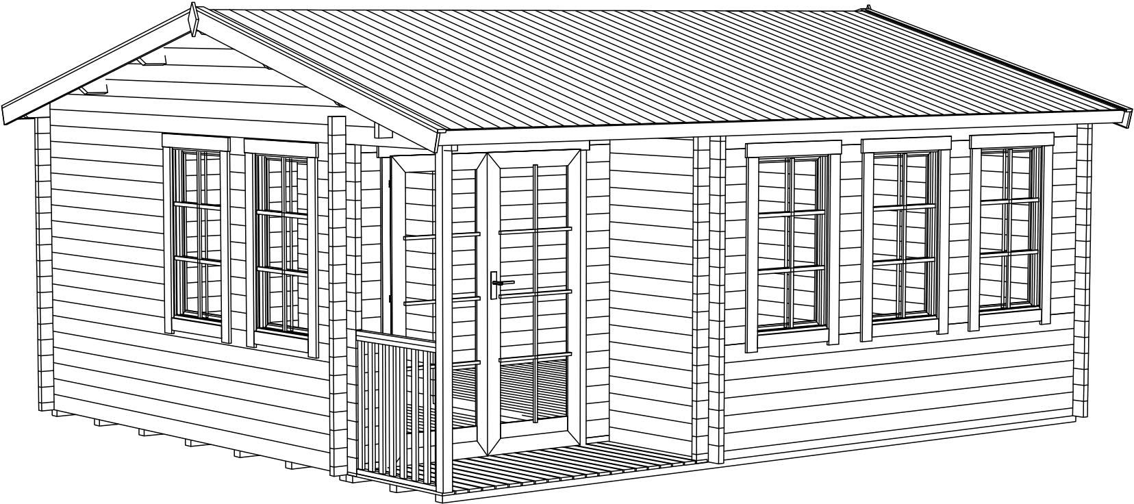 Attefallshus Melody Guld - 29 m² Attefallshus Melody Guld - 29 m²