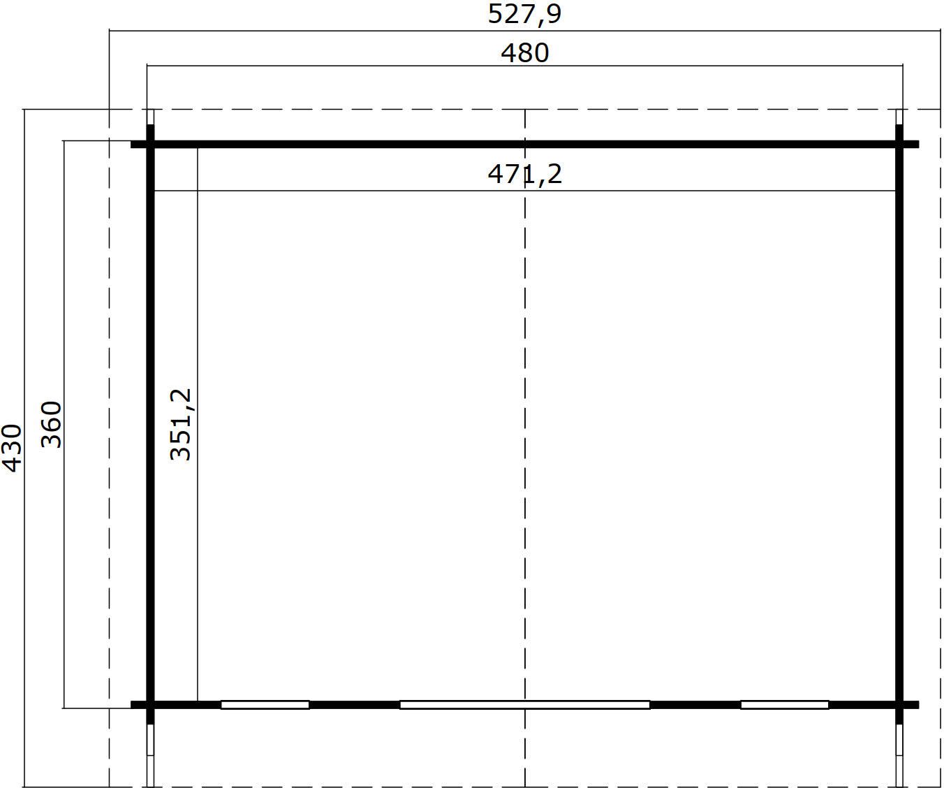 Attefallshus Viola Guld - 19 m² Attefallshus Viola Guld - 19 m²