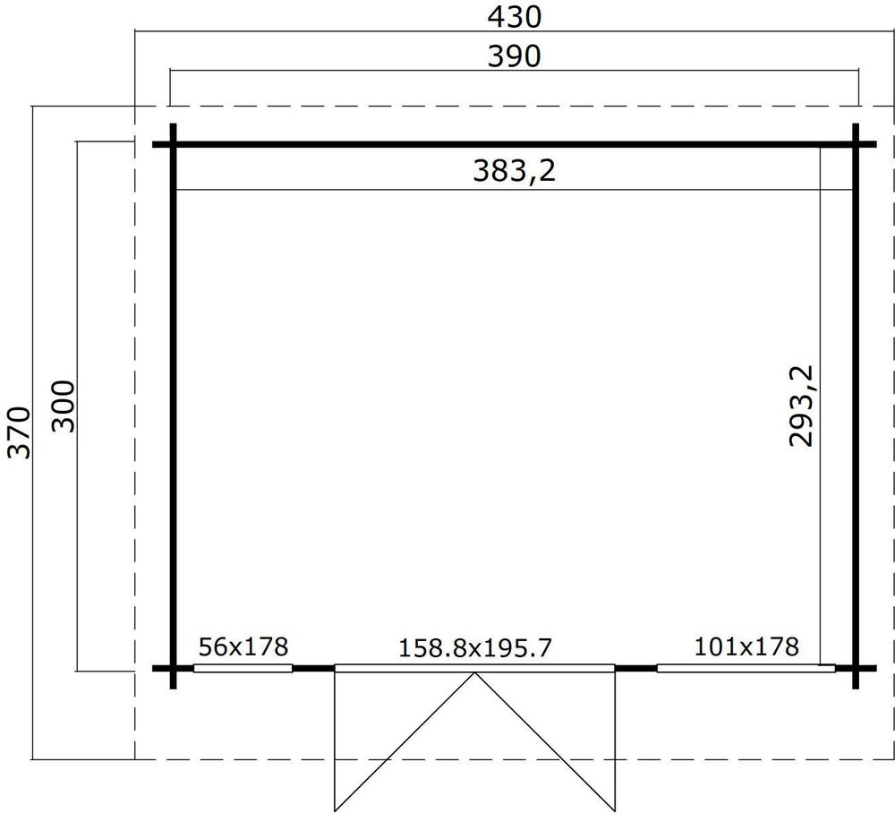 Friggebod Clark B - 11,7 m² Friggebod Clark B - 11,7 m²