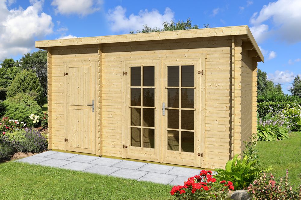 Friggebod Rolf A 9,5 m² med cykelförråd Friggebod Rolf A 9,5 m² med cykelförråd