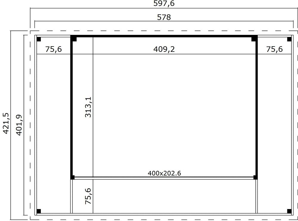 Attefallhaus Katja D .V2 - 23,1 m² Attefallhaus Katja D .V2 - 23,1 m²