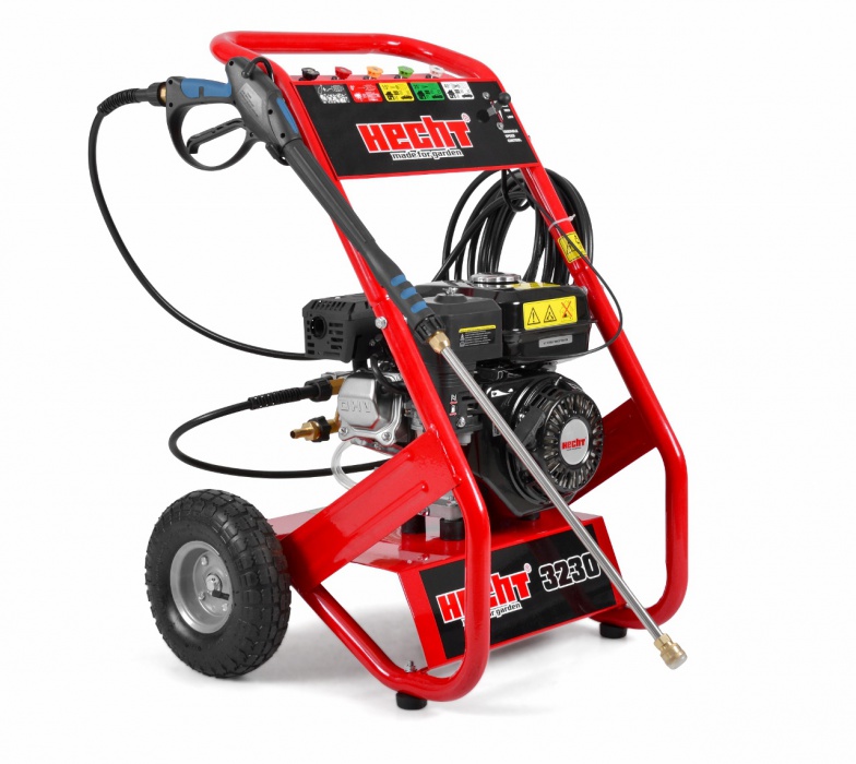 Bensindriven h�gtryckstv�tt 681 l/h 207 bar Hecht - 4-taktsmotor