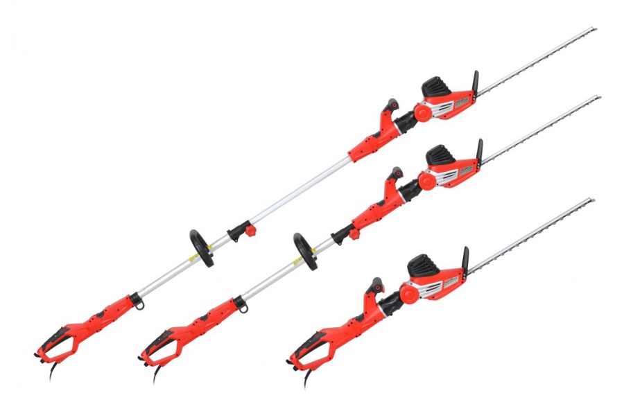 Elektrisk häcksax med teleskophandtag - Röd Elektrisk häcksax med teleskophandtag - Röd