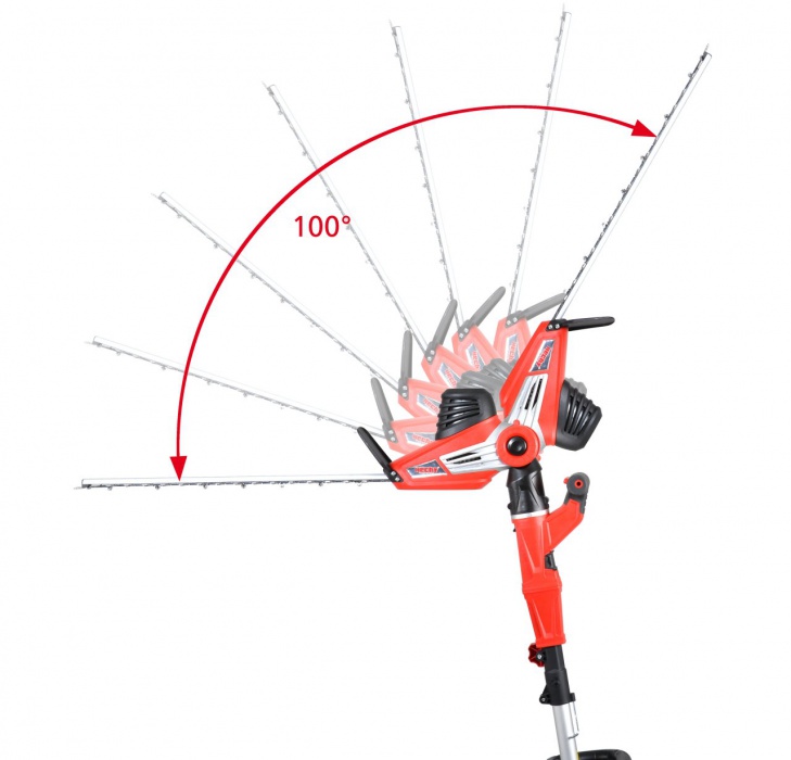 Elektrisk häcksax med teleskophandtag - Röd Elektrisk häcksax med teleskophandtag - Röd
