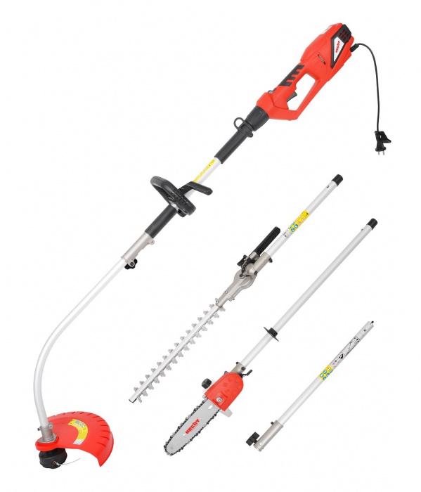 Eldrivet multiredskap - Trimmer, häcksax och grensåg 900W Eldrivet multiredskap - Trimmer, häcksax och grensåg 900W