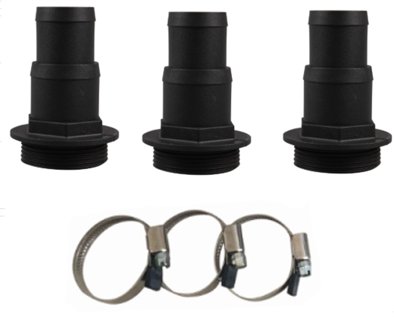 Anslutningar - 3x 32/38mm