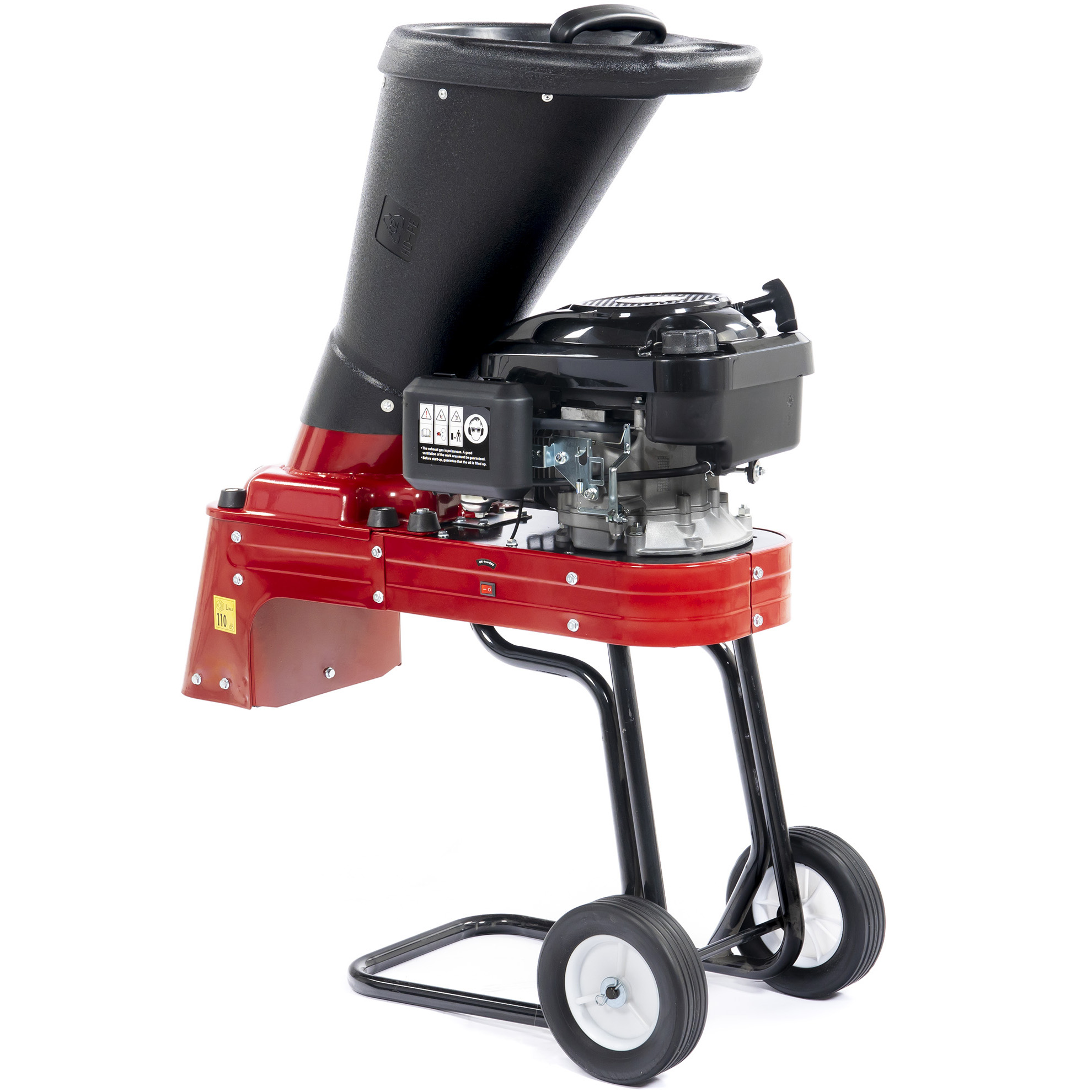 Bensindriven Kompostkvarn Flismaskin 3,5 hk Loncinmotor Stor + S�kerhetsl�s