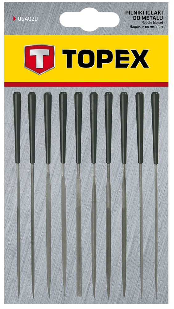 Nålfilsats, 10 delar - utan handtag Nålfilsats, 10 delar - utan handtag