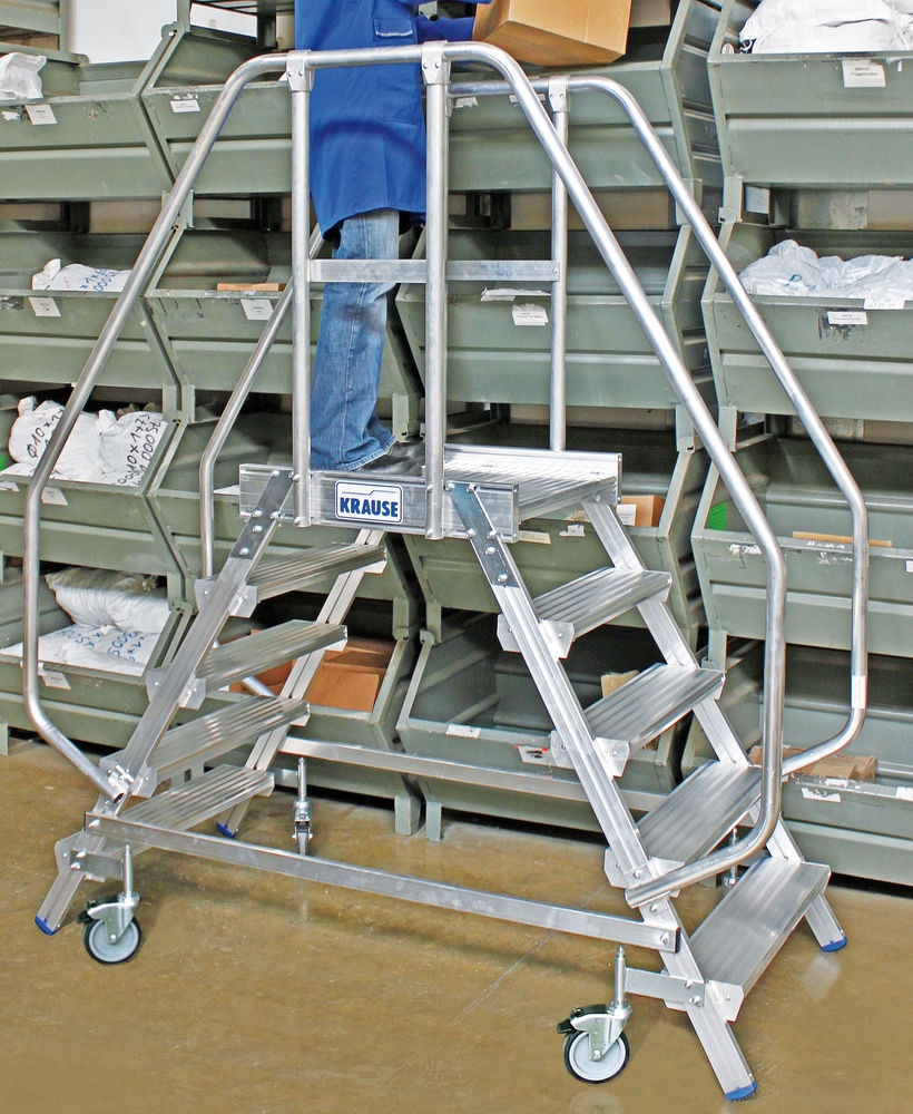 Arbetsplattform tvsidig - 5 stegs rullbar