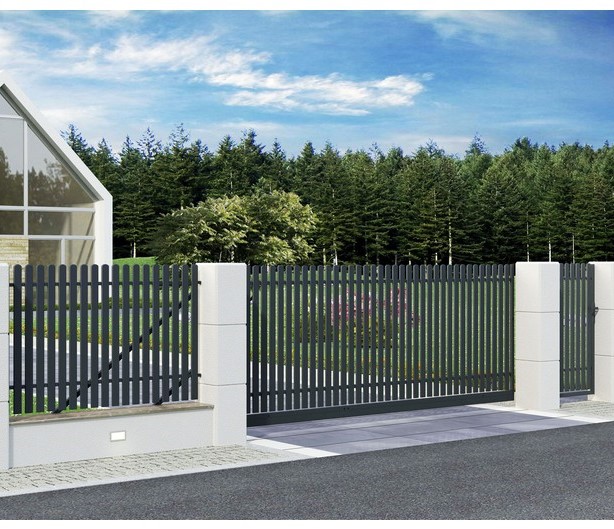 Staket Modern 1 - Trdgrdsstaket med smidesknsla