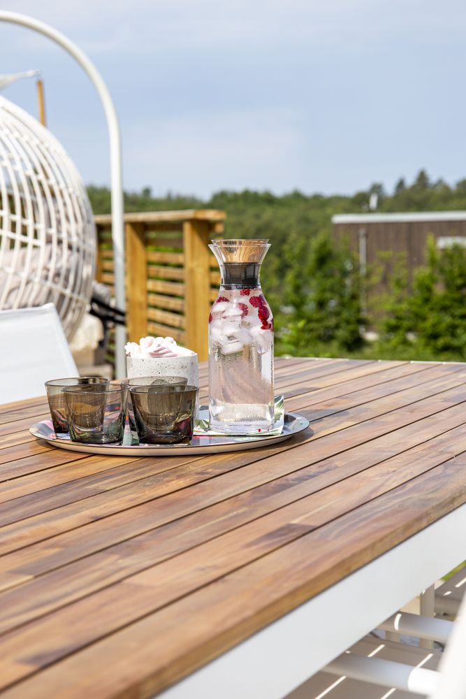 Balsjö matbord – Vit/akacia Balsjö matbord – Vit/akacia