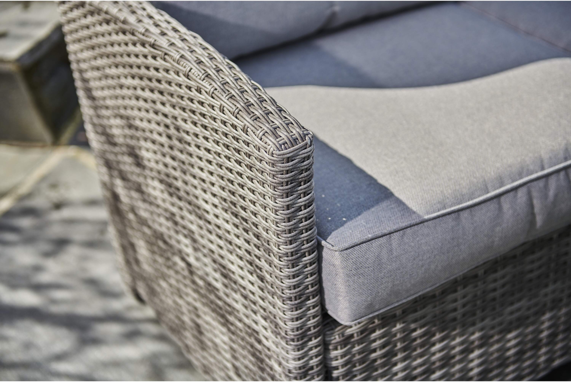 Moreno utesoffgrupp höger - Grå konstrotting Moreno utesoffgrupp höger - Grå konstrotting