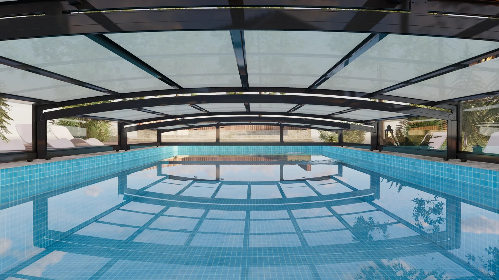 Tak till pool - 4x8 m Tak till pool - 4x8 m