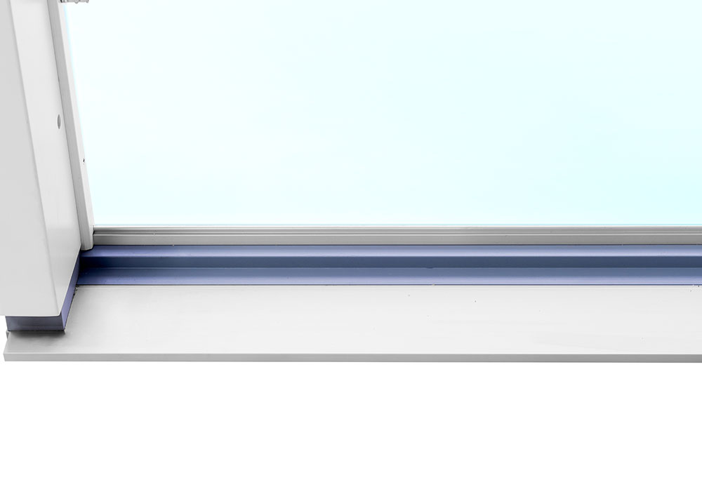 2-delat fasadparti i trä med skjutdörr - 3-glas + Karmhylsor 2-delat fasadparti i trä med skjutdörr - 3-glas + Karmhylsor