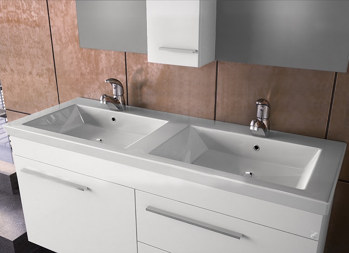 Badrumsmbler Nord Large - Vit hgglans