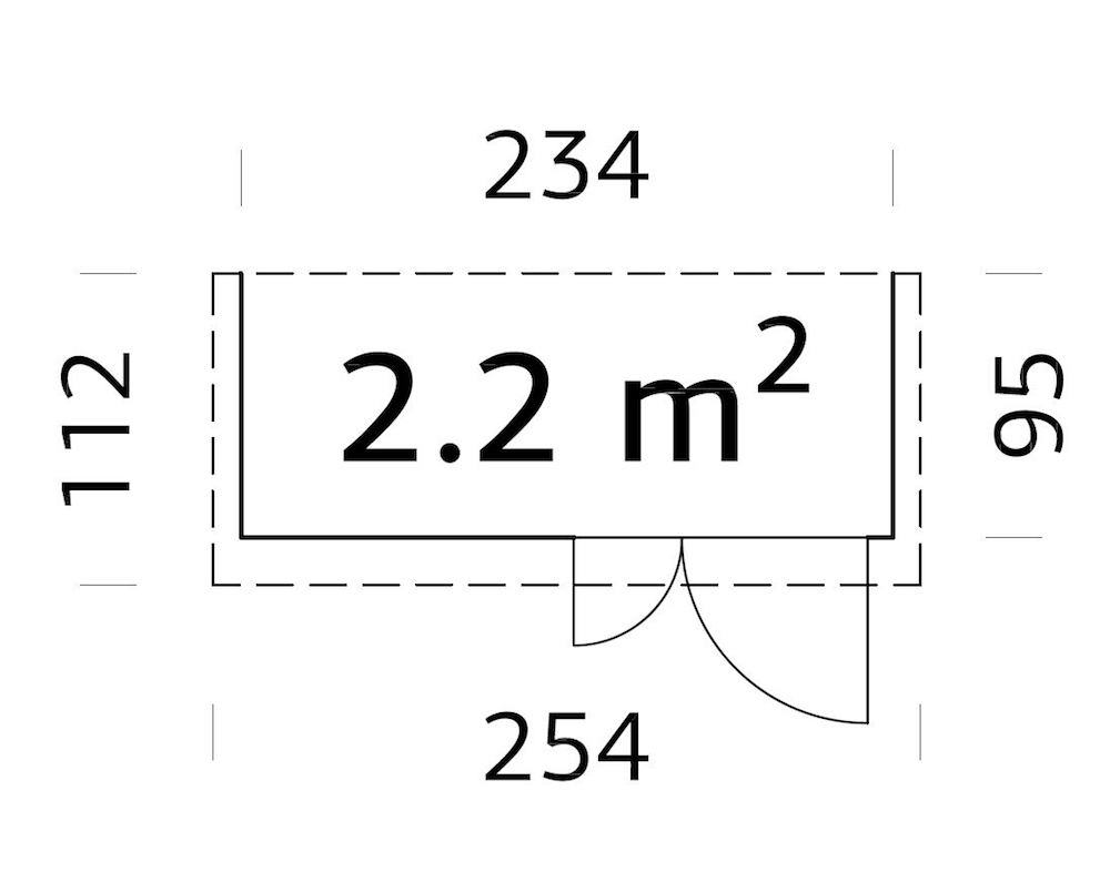 Förråd Leif 2,2 m² Förråd Leif 2,2 m²