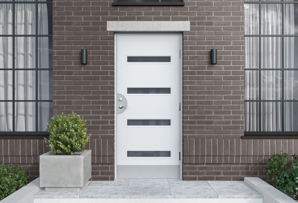 Ytterdörr Stephanie - med flera fönster + Tryckespaket Ytterdörr Stephanie - med flera fönster + Tryckespaket