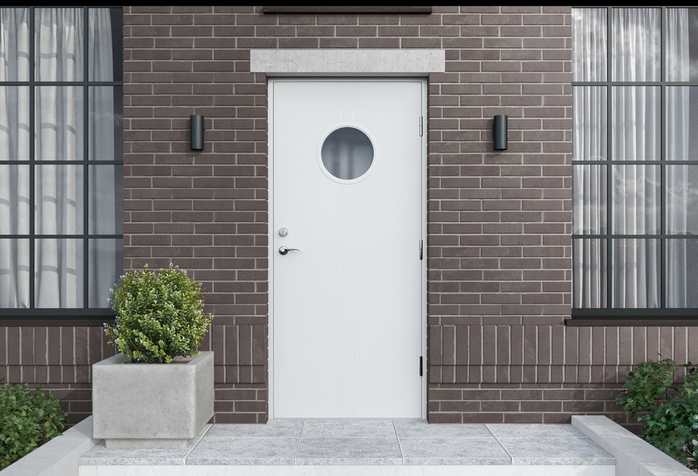 Ytterdörr Oknö - med glas + Tryckespaket Ytterdörr Oknö - med glas + Tryckespaket