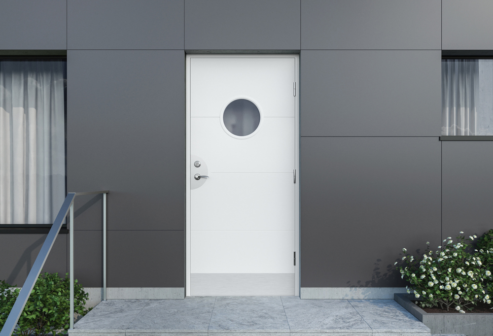 Ytterdrr Emilia - med runt glas