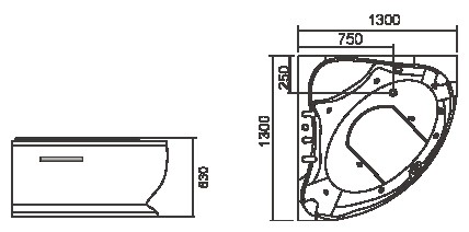 Massagebadkar Marcus I