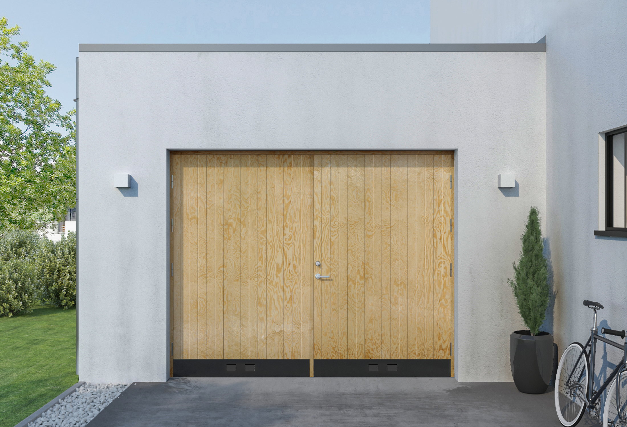 Garagentor 18 gerade Fllung