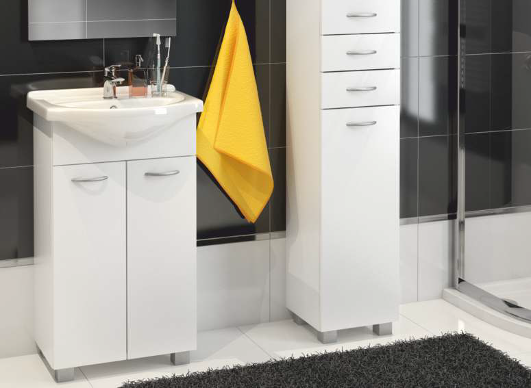 Tvättställsskåp Pik, med tvättställ Tvättställsskåp Pik, med tvättställ