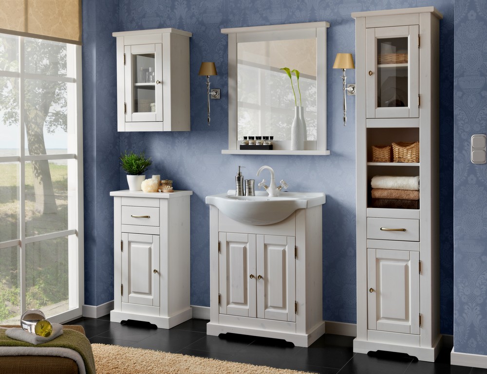 Badrumsmbler Romantic Medium - Vit