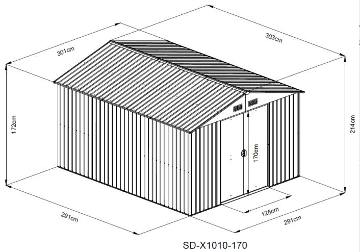 Förråd | cykelskjul Ola - 8,5 m² Förråd | cykelskjul Ola - 8,5 m²