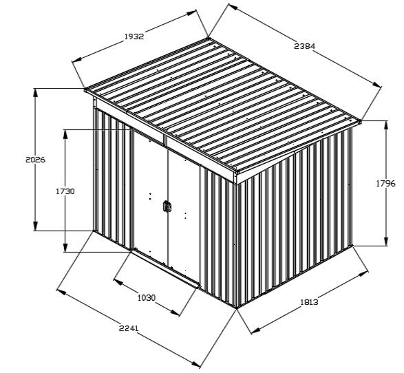 Förråd - Ola Skylight | Cykelgarage | 4,1 m² Förråd - Ola Skylight | Cykelgarage | 4,1 m²