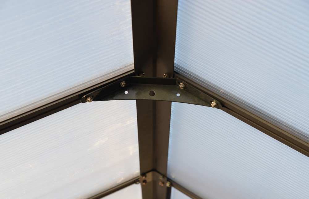 Växthus Glory 14,7 m² - Antracitgrå + Växthusrengöring Växthus Glory 14,7 m² - Antracitgrå + Växthusrengöring