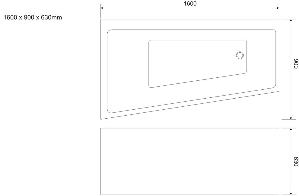 Badkar Lanzarote - Vit Badkar Lanzarote - Vit