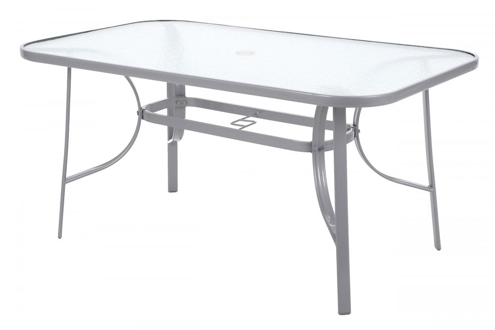 Matgrupp Sevilla brod + 6 stolar - Silver/svart