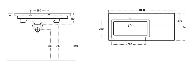 Mbelpakke Luxus 100 - Trfarvet med spejlskab