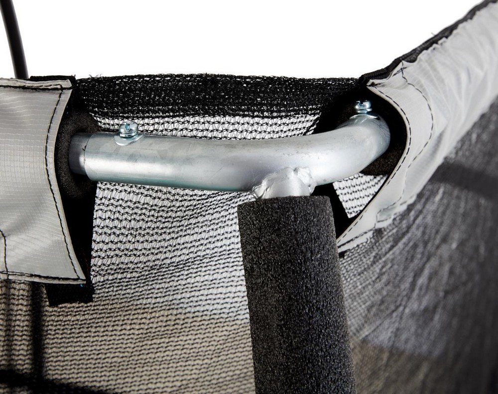 Rektangulr studsmatta med skyddsnt + Stege till studsmatta